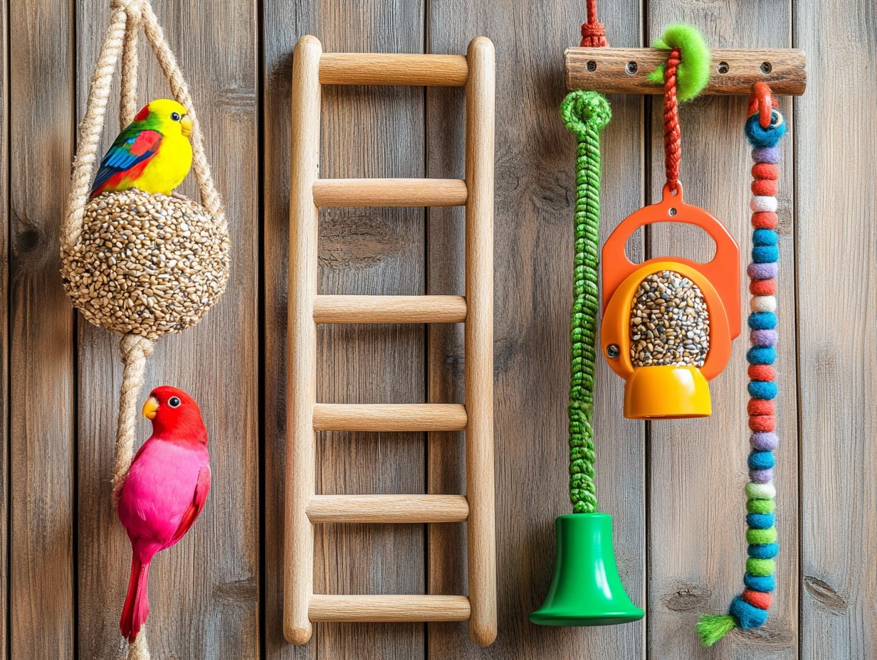 Image showing frequently asked questions about bird toys