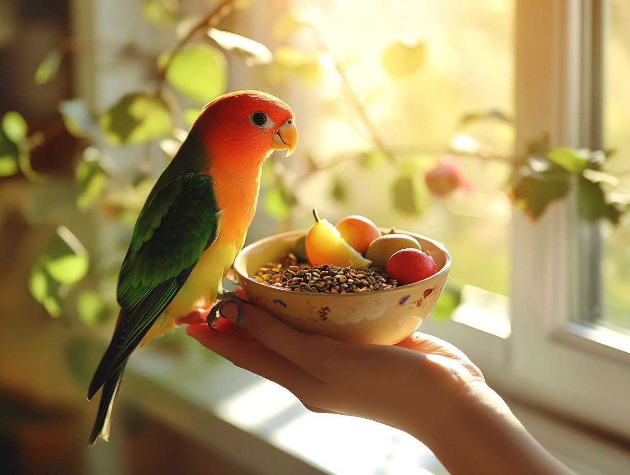 What are 5 quick tips for feeding my bird?