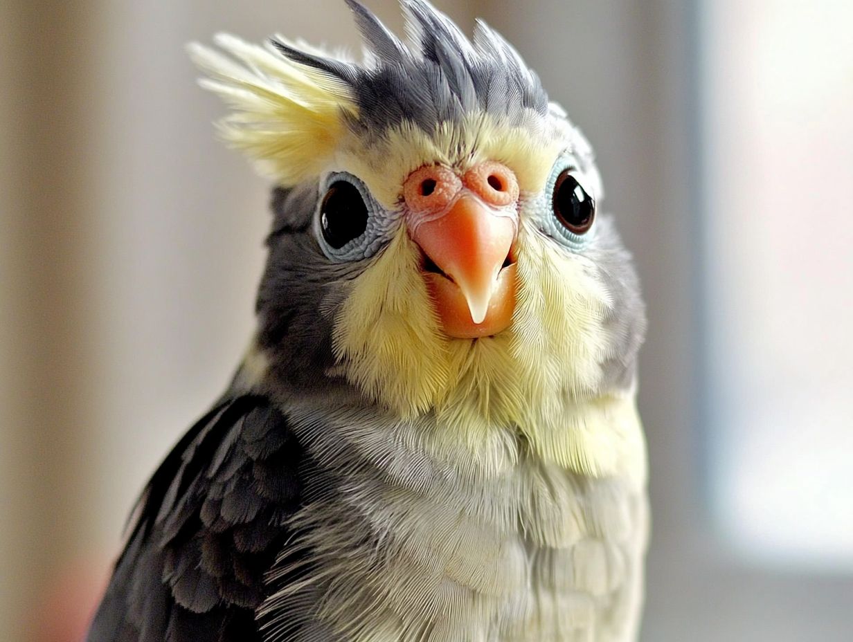 Visual aid for key takeaways on cockatiel health