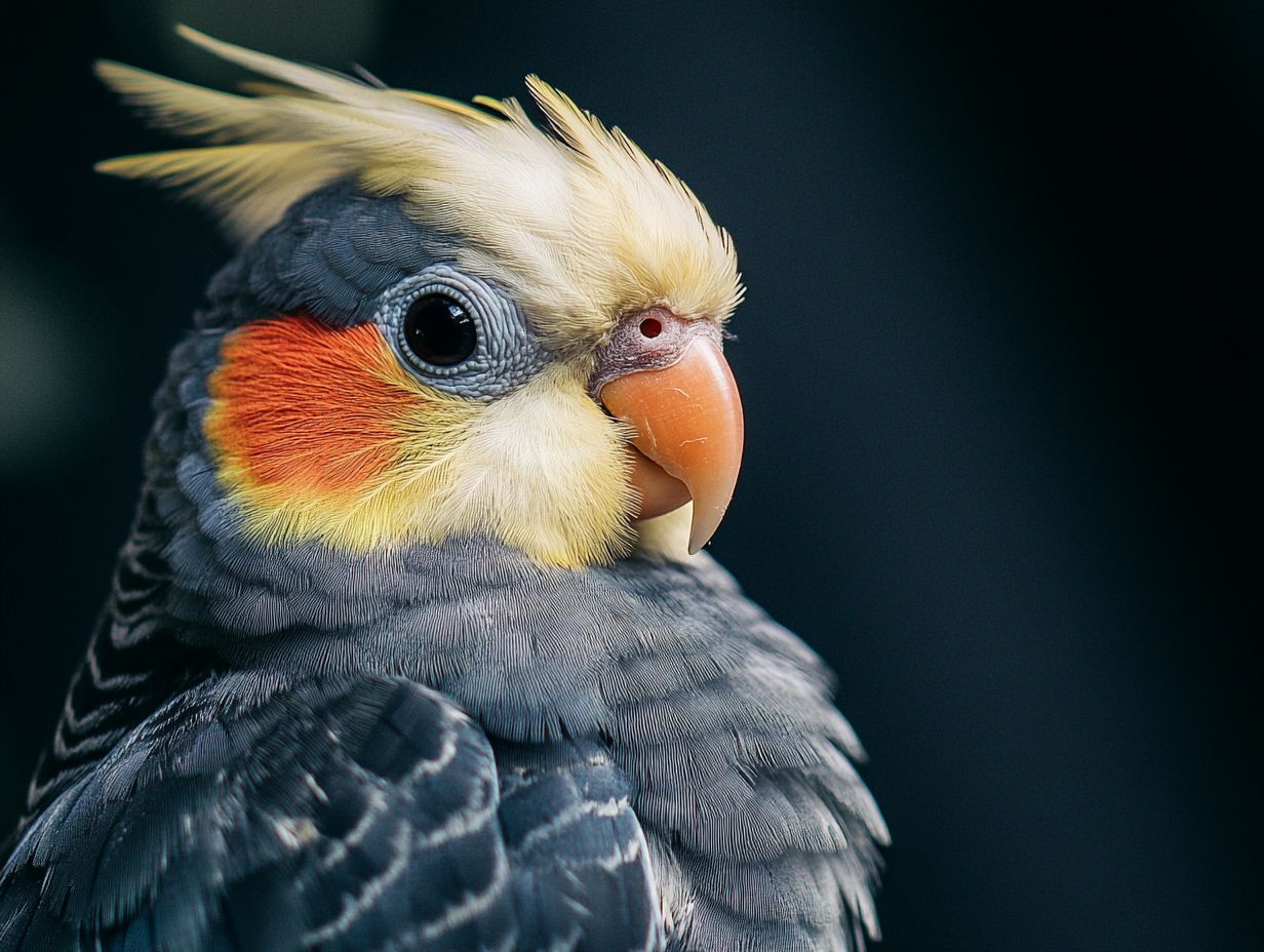 What are the six signs that my cockatiel may be sick?