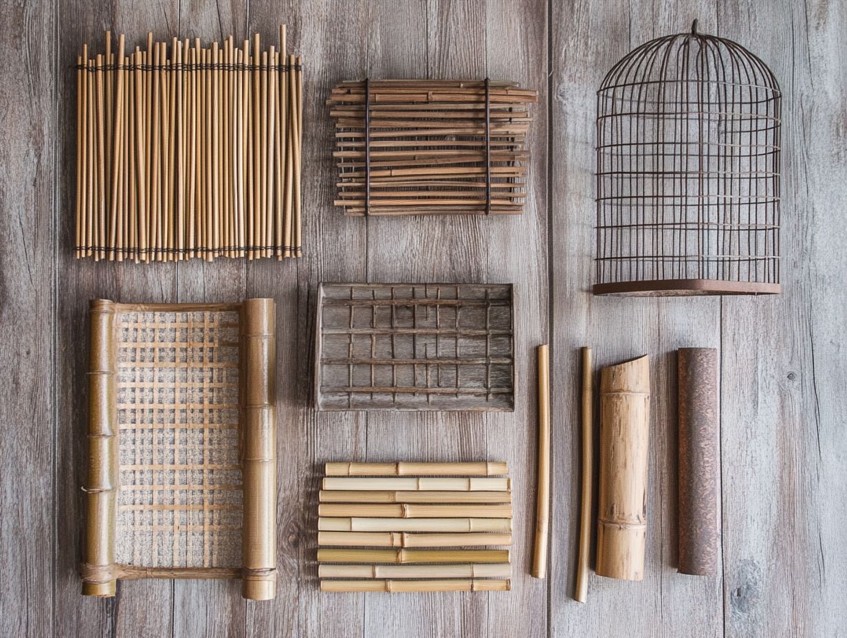 Various Materials Used in Bird Cage Construction