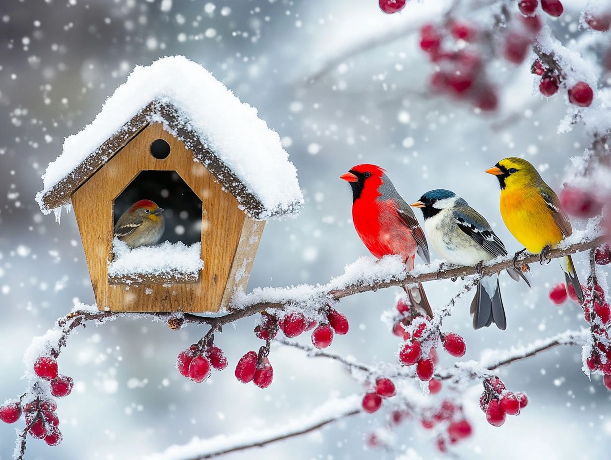 Bird shelter options for winter.