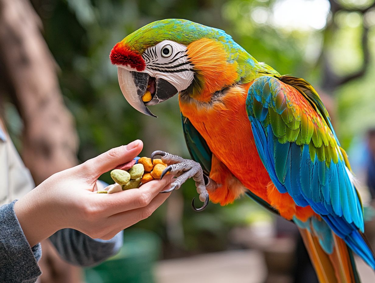 A colorful, safe space for pet birds to thrive during training.