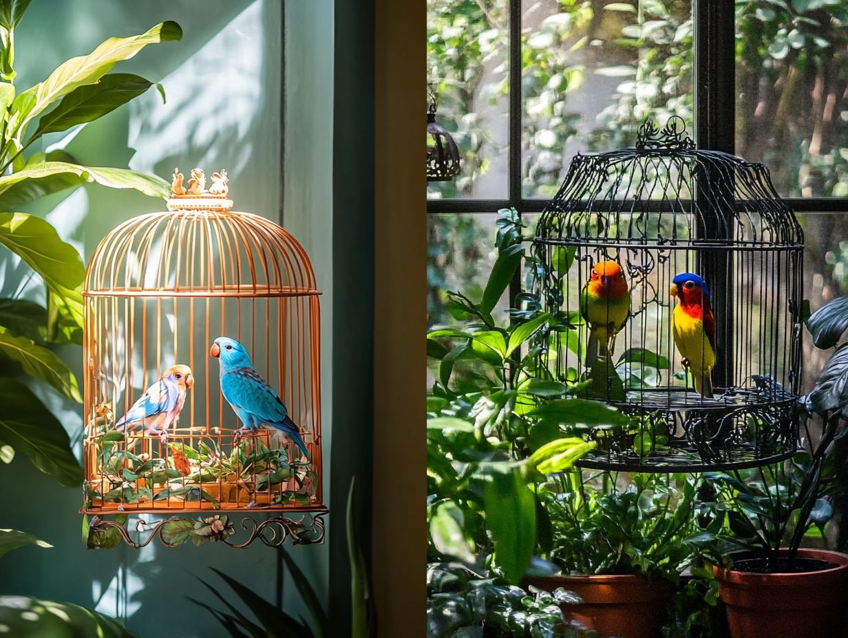 Are there any advantages to using outdoor bird cages?