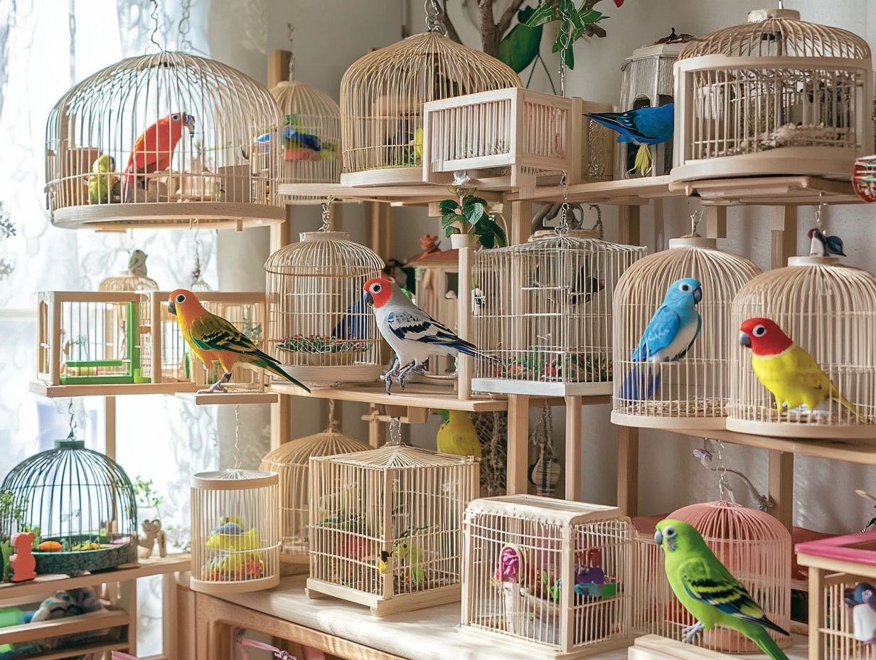 Can I use a round cage for my bird?