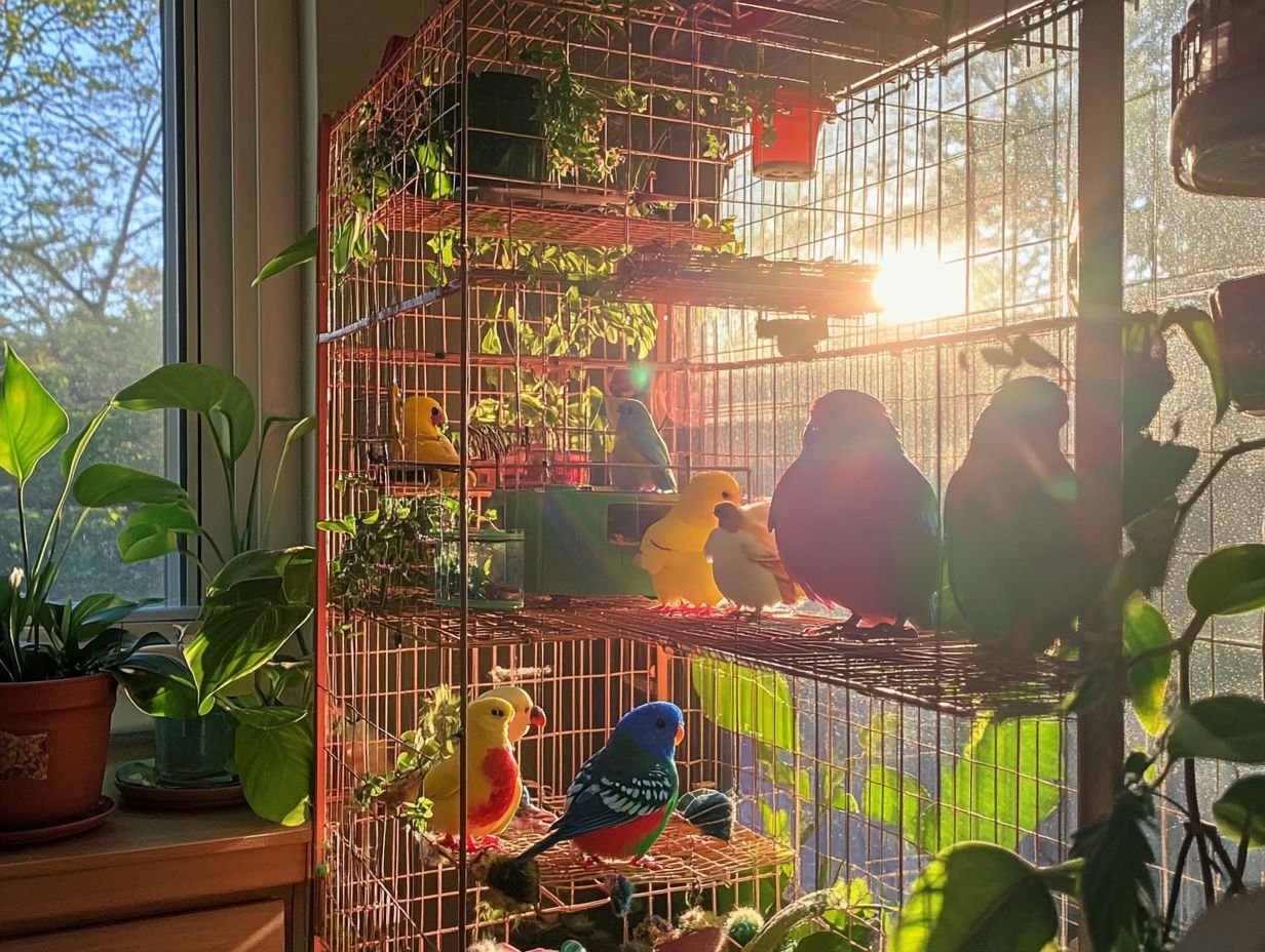 What should I consider when selecting a home for my budgies?