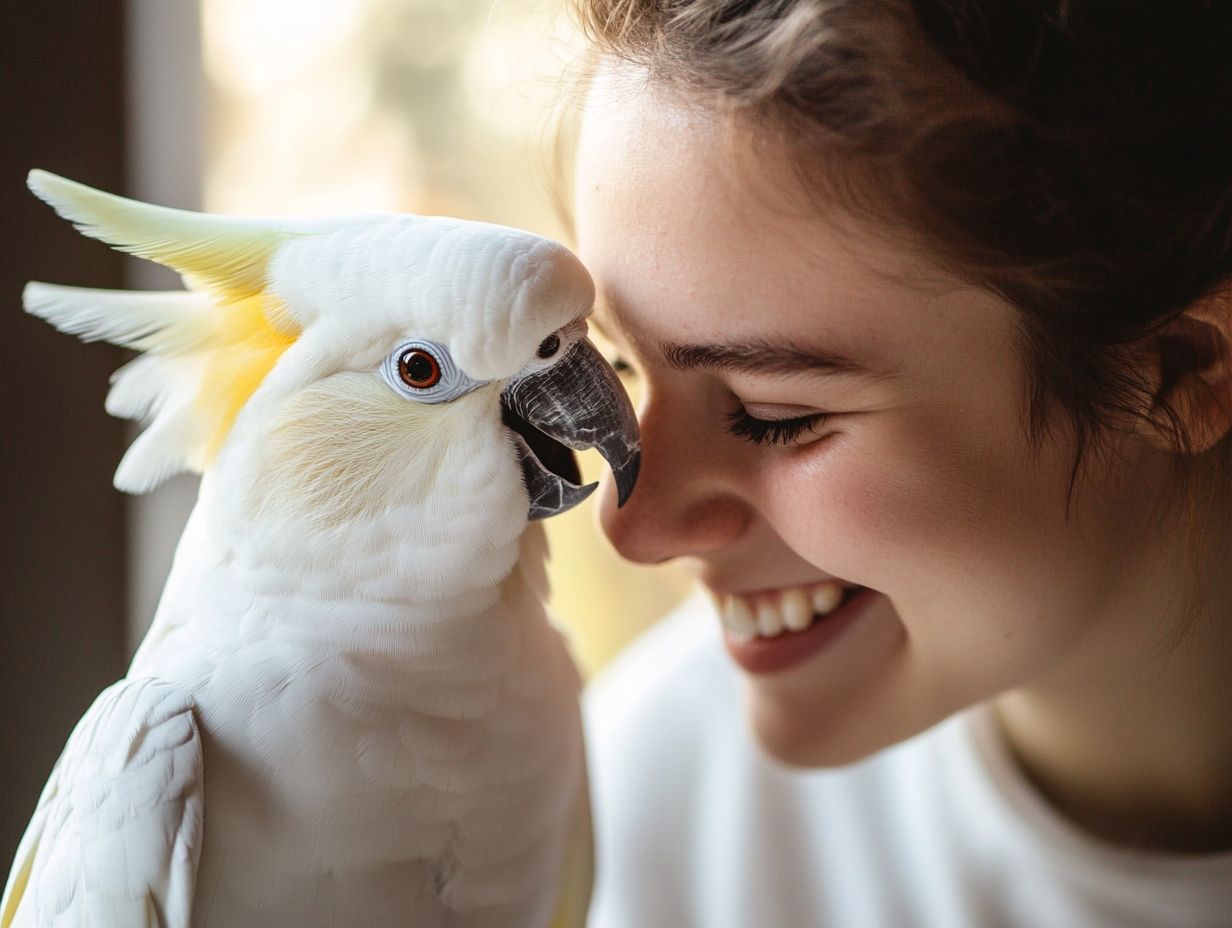 Image illustrating FAQs about cockatoo companionship