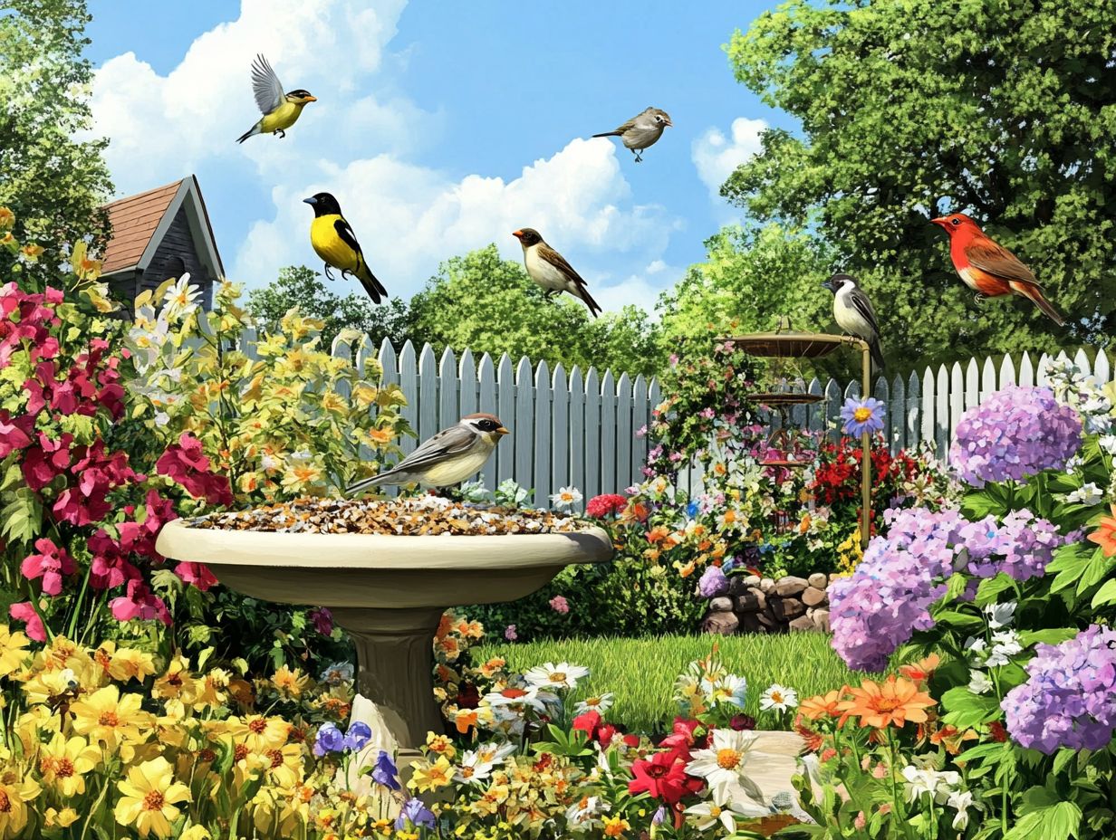 A beautiful backyard bird sanctuary filled with native plants