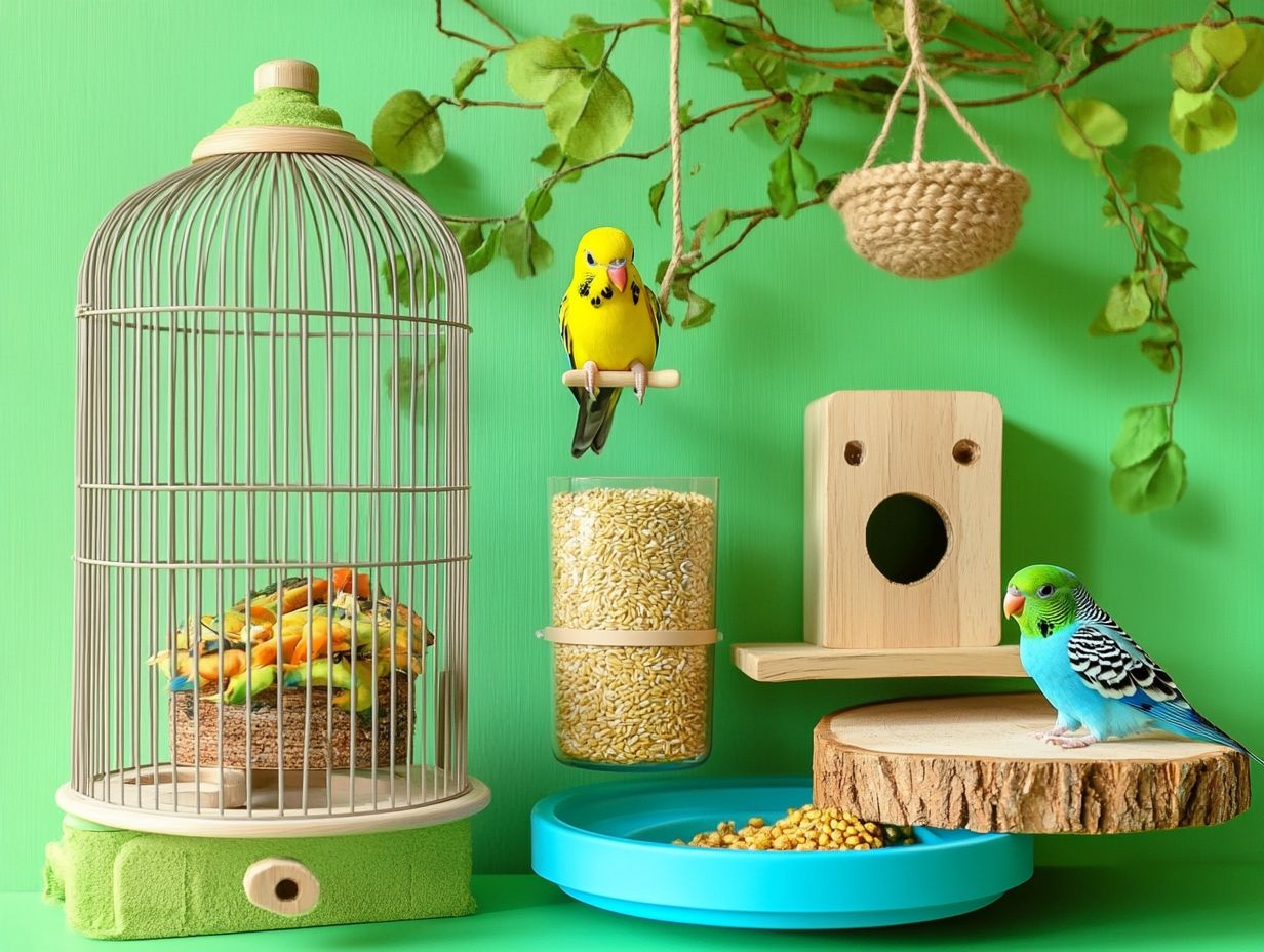 Essential Accessories for Budgerigar Care