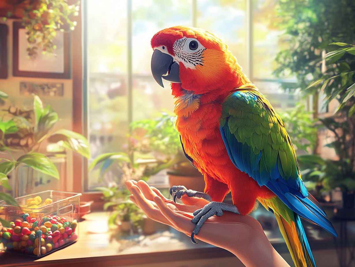 An image depicting key takeaways for adopting parrots