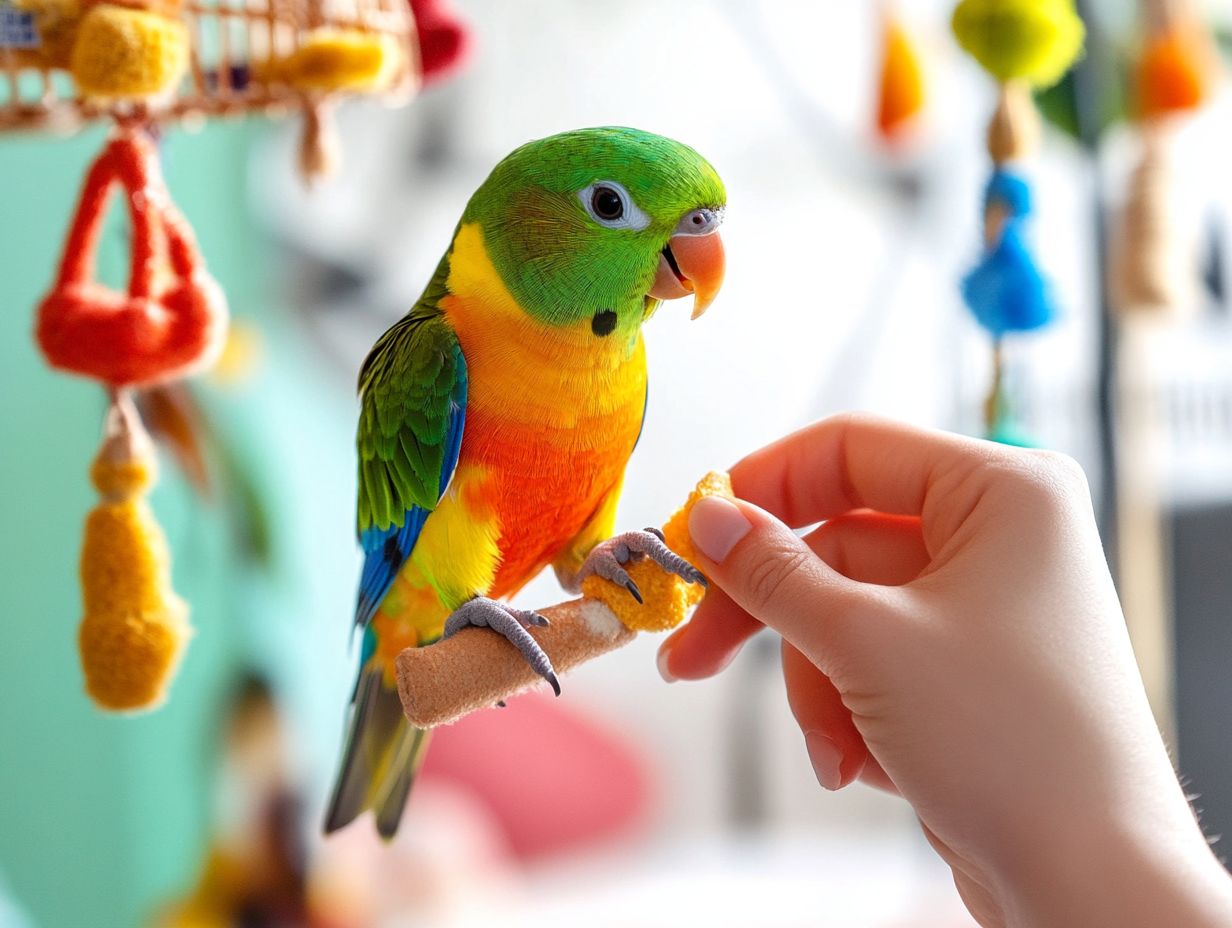 A variety of birds showcasing their talking abilities