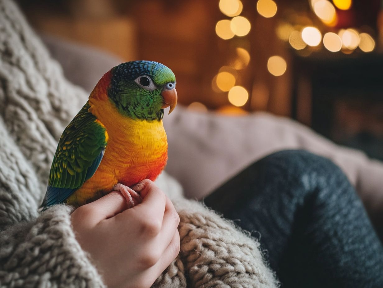 A visual guide to bonding with your pet bird