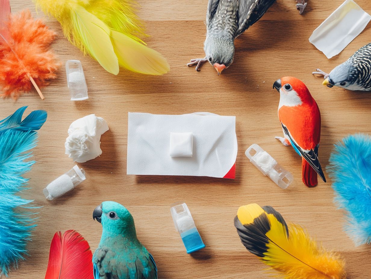 Special supplies for a bird-friendly first aid kit