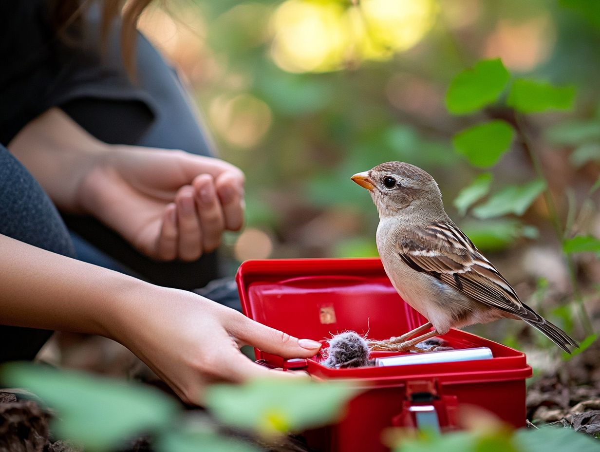 Injured bird emergency tips