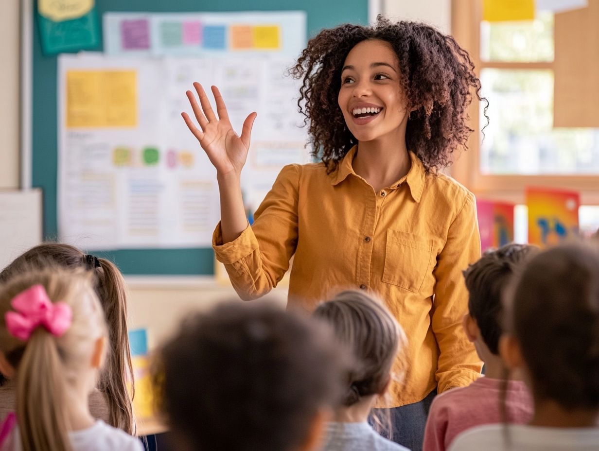 Illustration showing methods to foster positive behavior in children