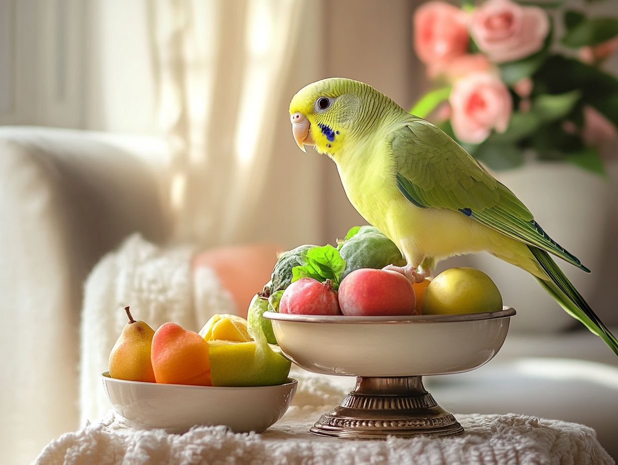 Image illustrating how to manage weight issues in pet birds