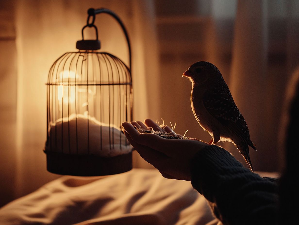 A person filling out paperwork for bird rescue permits