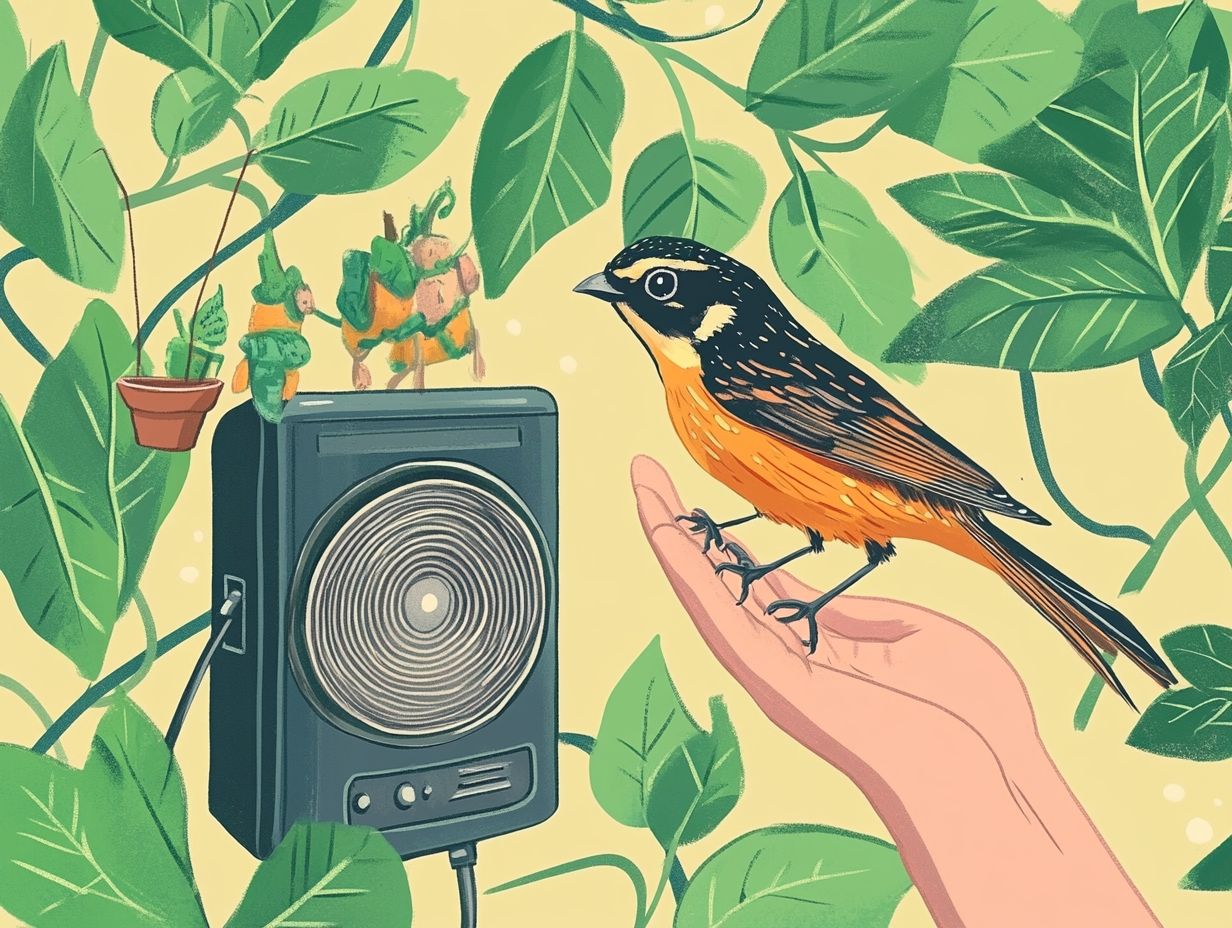 Discover the power of music in bird training.