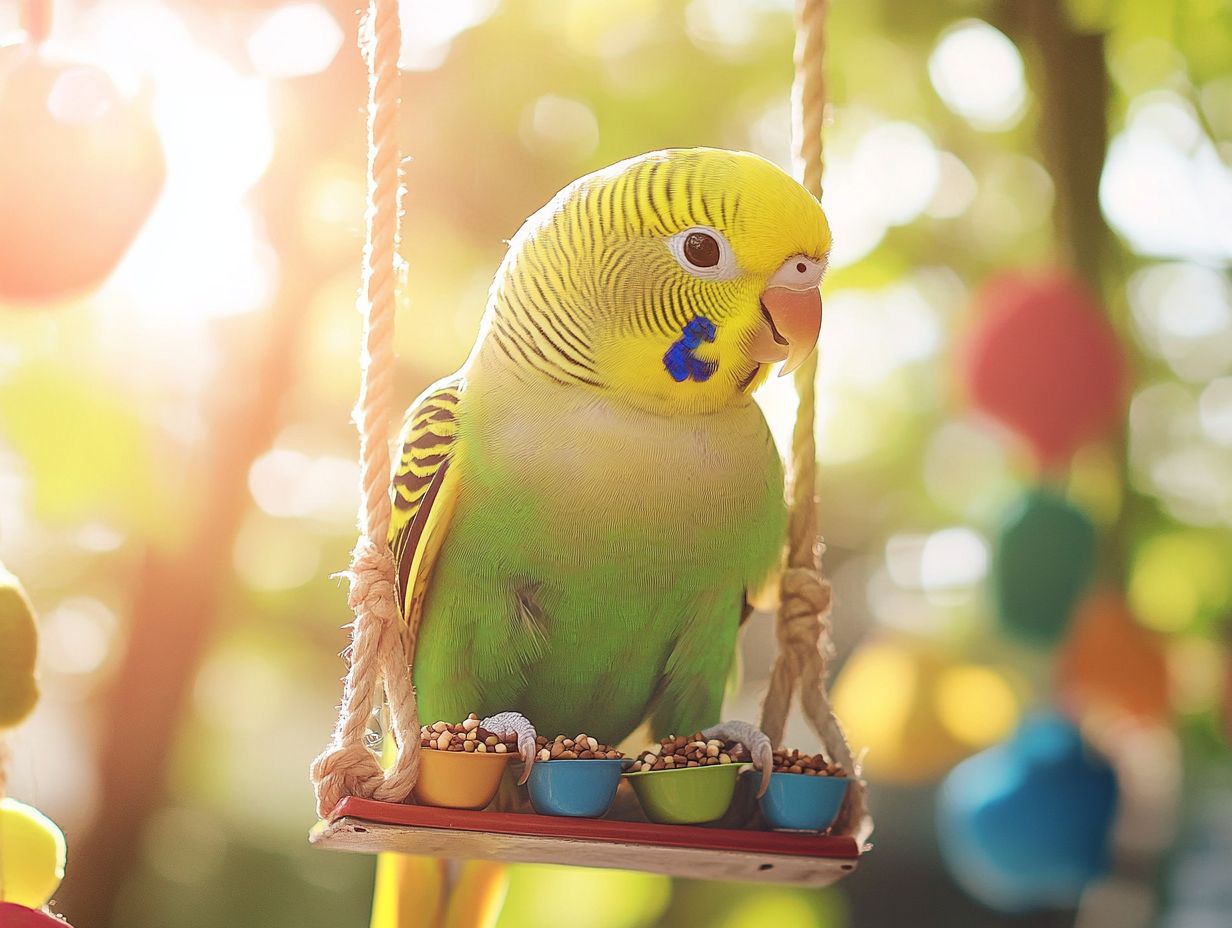 Unique personalities of parakeets