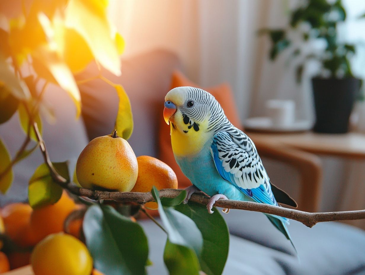 A variety of pet bird species and their care requirements.