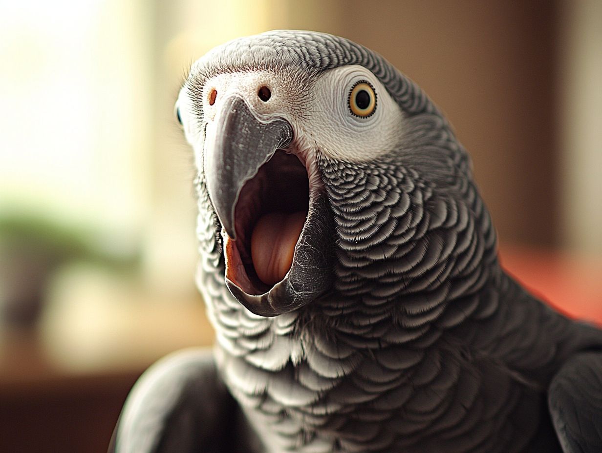 What can cause stress in African Grey Parrots?