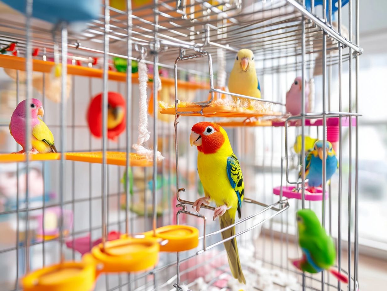 An overview of various bird cages suitable for different species