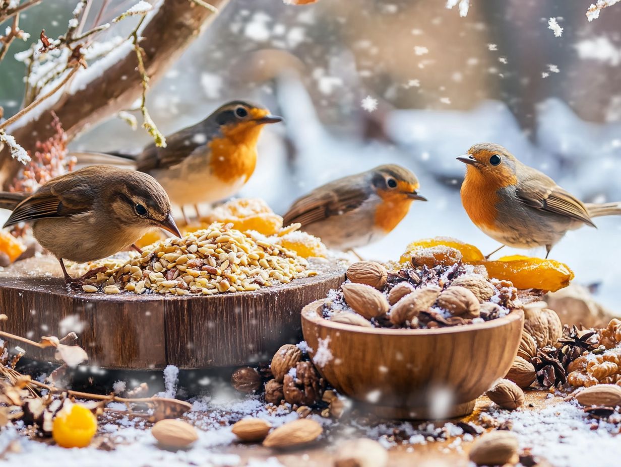 What are the best bird food options for winter?