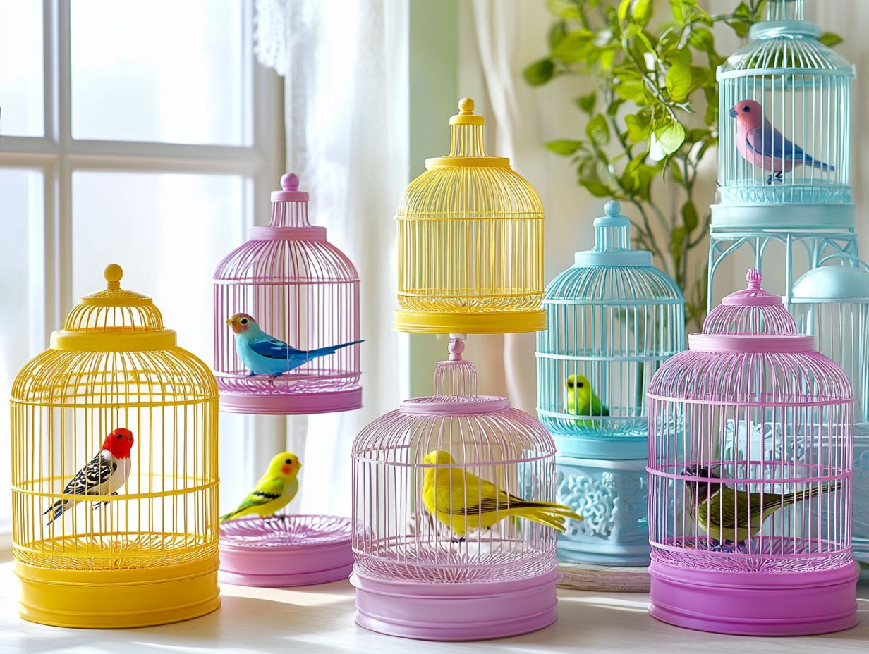 Tips for Maintaining and Cleaning a Lightweight Bird Cage with a clean example