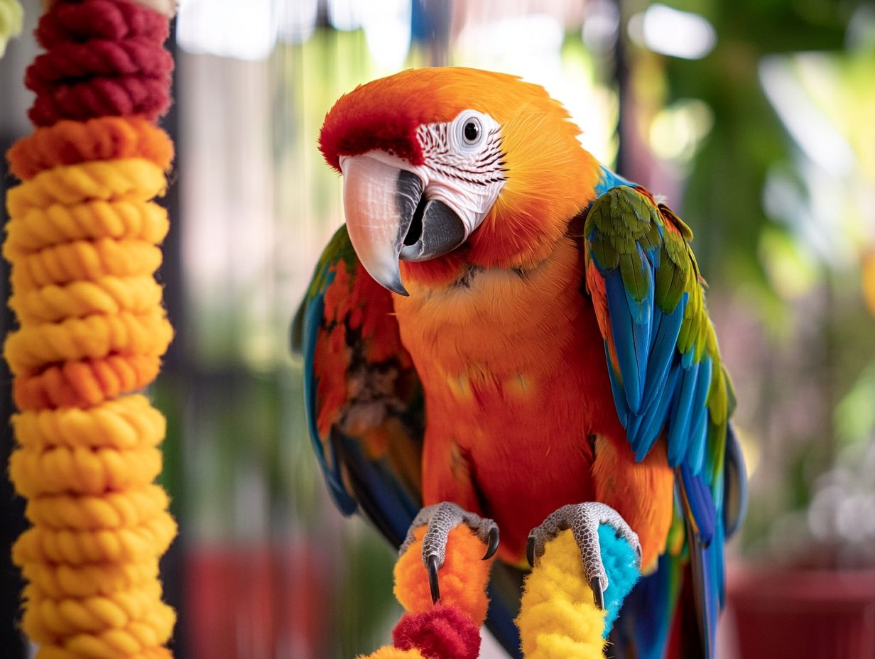 Illustration of Enrichment Toys for Parrots