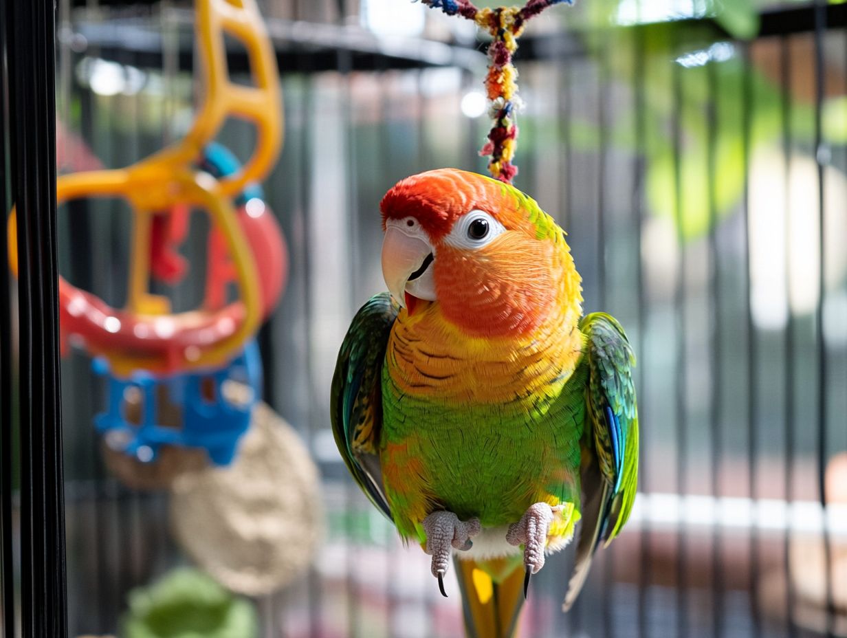 How does play benefit a bird's physical health?