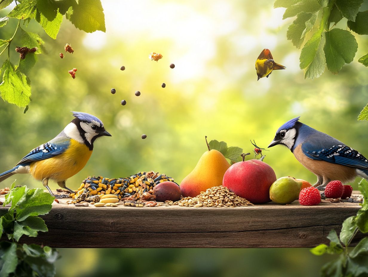 What is the importance of variety in bird diet?