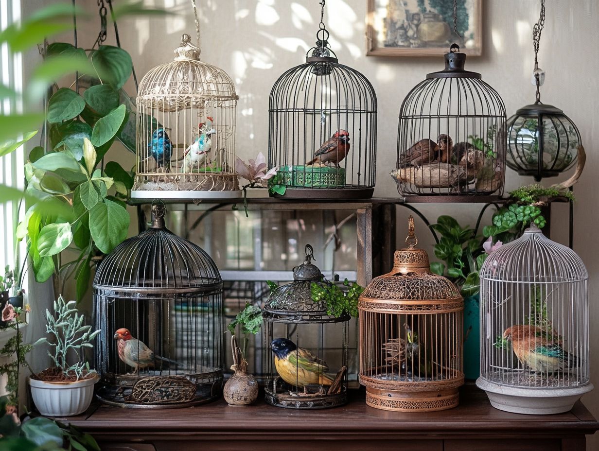 What are the top 10 bird cage designs for small spaces?