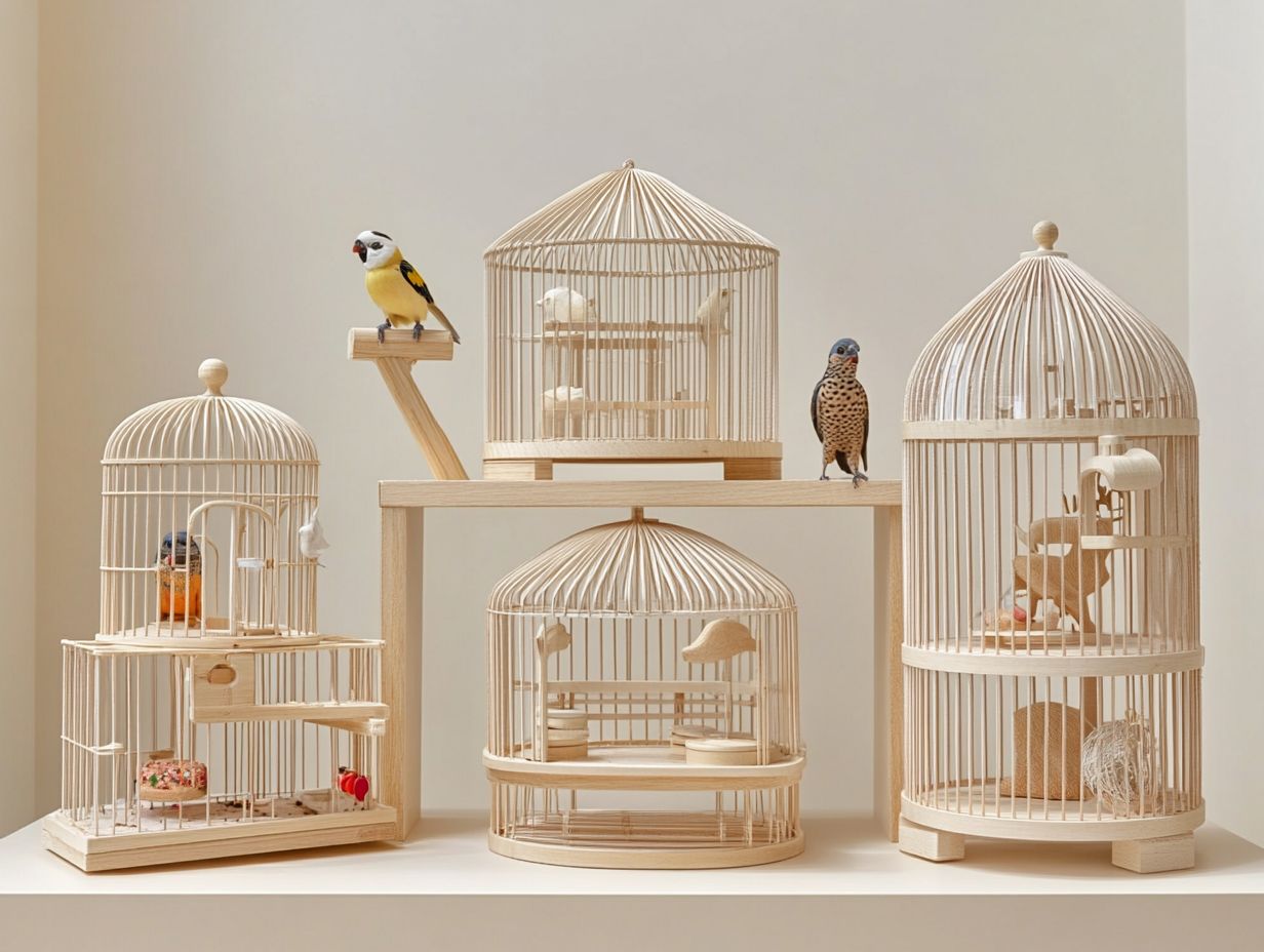 A multi-functional bird cage with various features