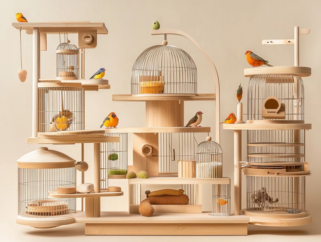 What Are the Price Ranges for These Multi-functional Bird Cages?