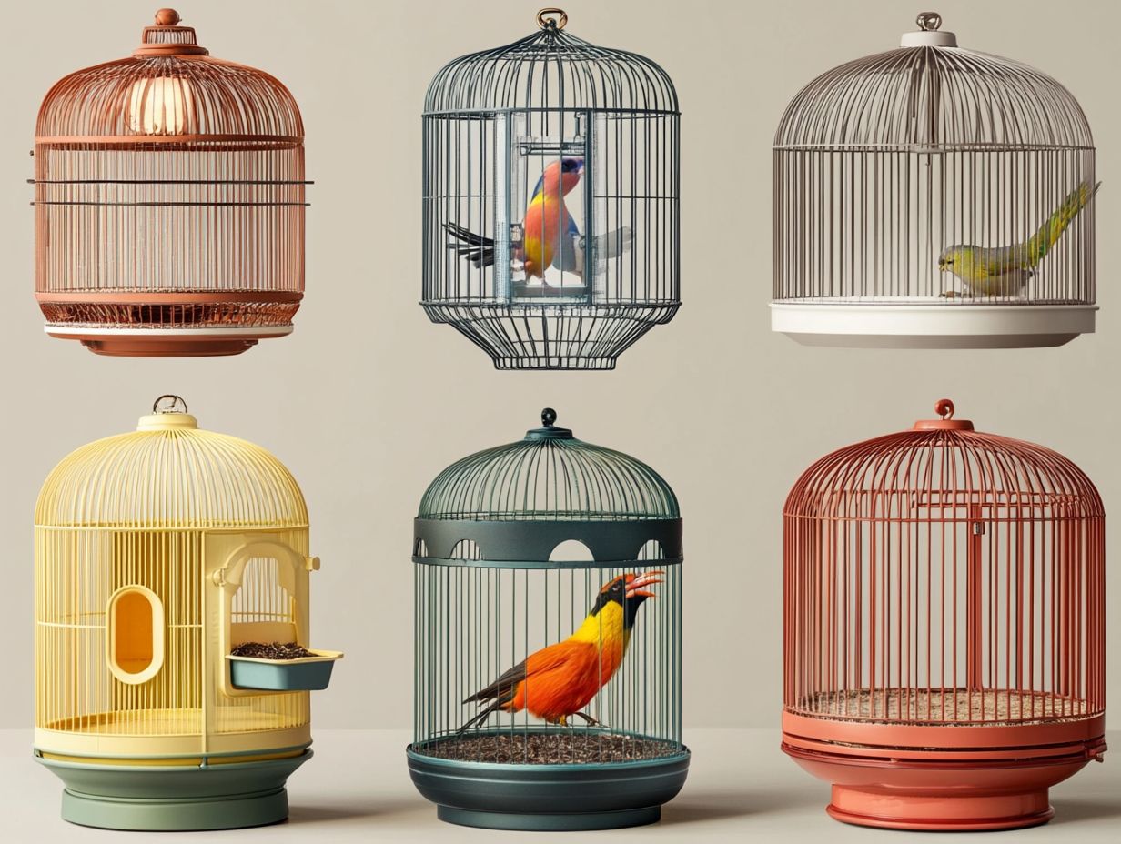 Visual summary of key takeaways for portable bird cages.