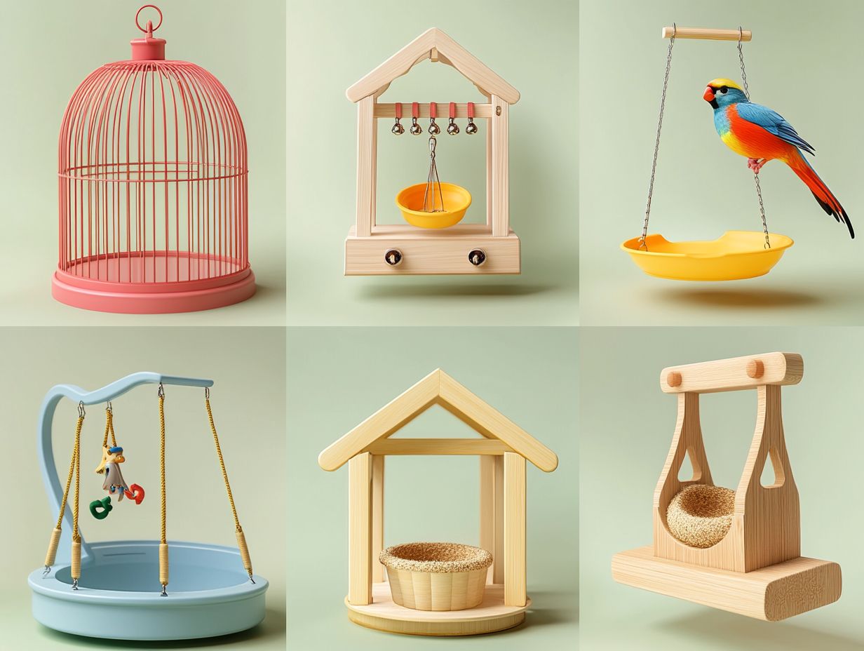 Image showing the top 6 must-have accessories for indoor birds