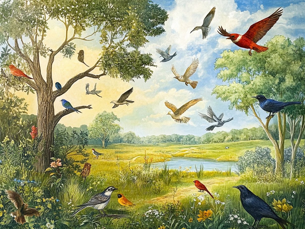 Image representing Frequently Asked Questions about bird behavior and space.