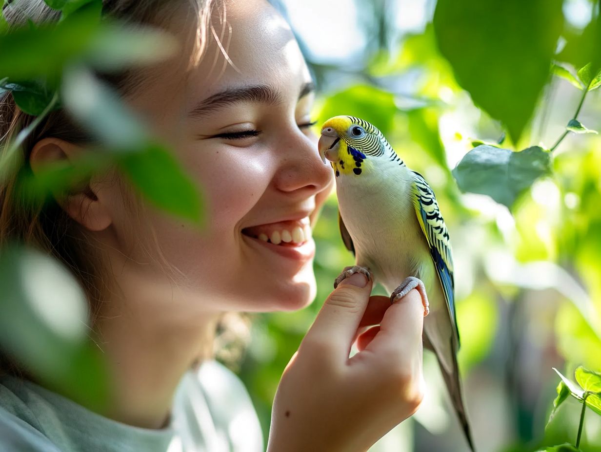 Illustration of the benefits of bird training with various species