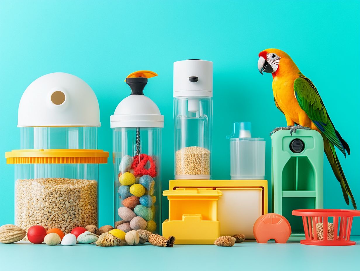 Avian veterinarian examining a bird