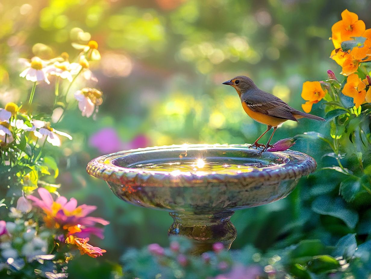 Illustration showing the risks associated with bird bathing