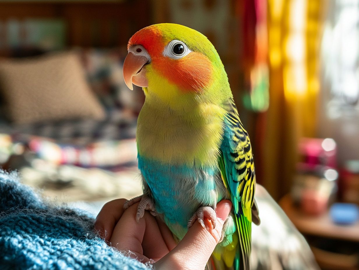 Illustration showing key takeaways about bird biting behavior