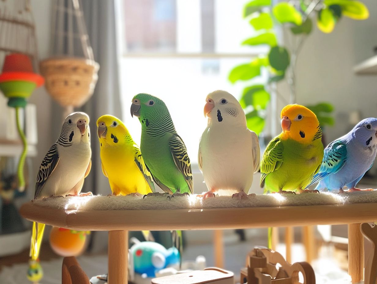 A cozy home setup for adopted birds