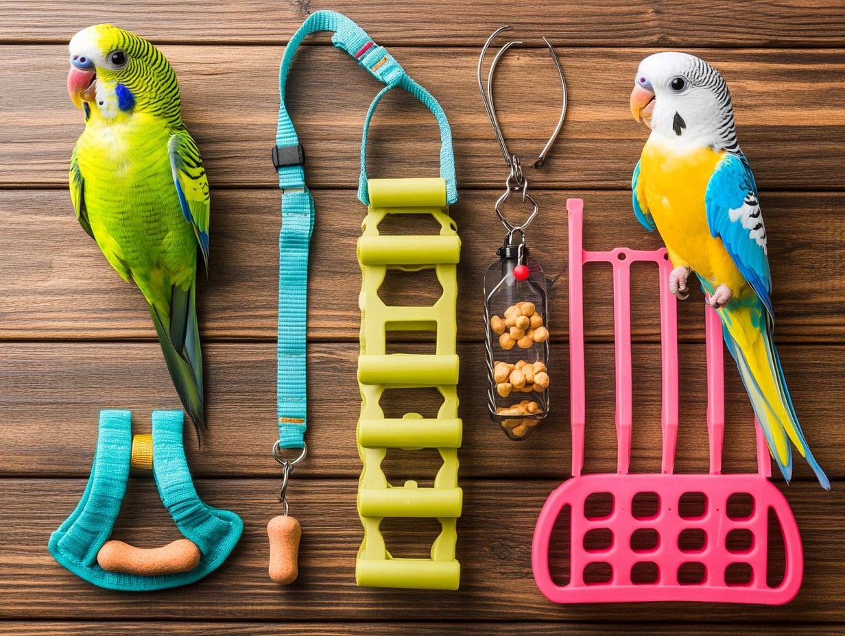 Image showing the best training accessories for birds