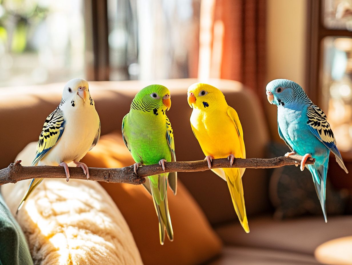 A colorful bird interacting with its owner