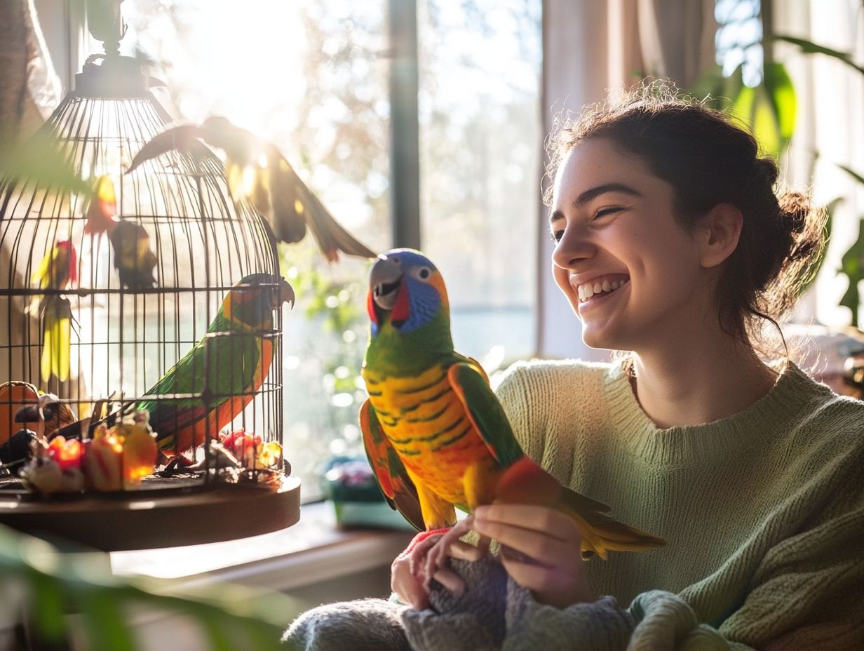 Colorful activities for keeping your pet bird entertained