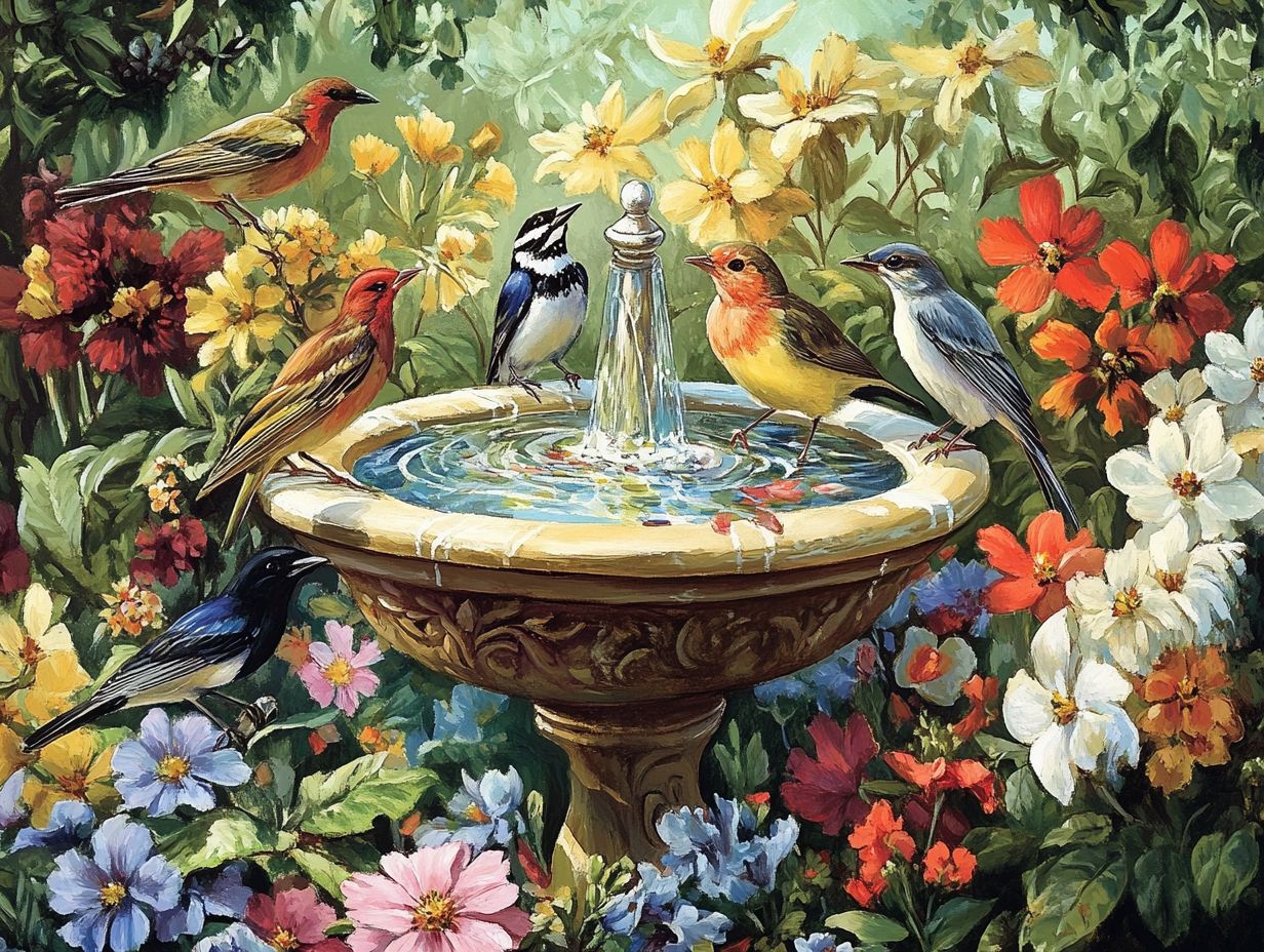 Illustration of Frequently Asked Questions about Bird Bath Accessories