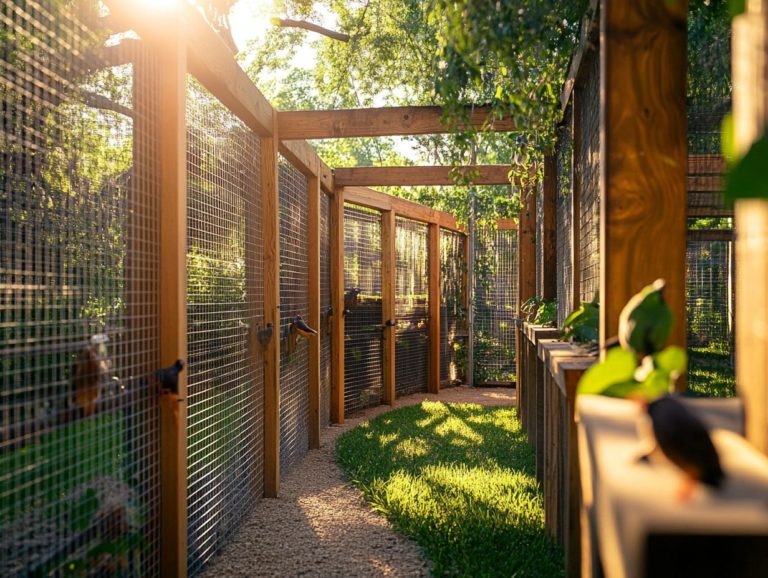 Best Fencing Options for Outdoor Aviaries