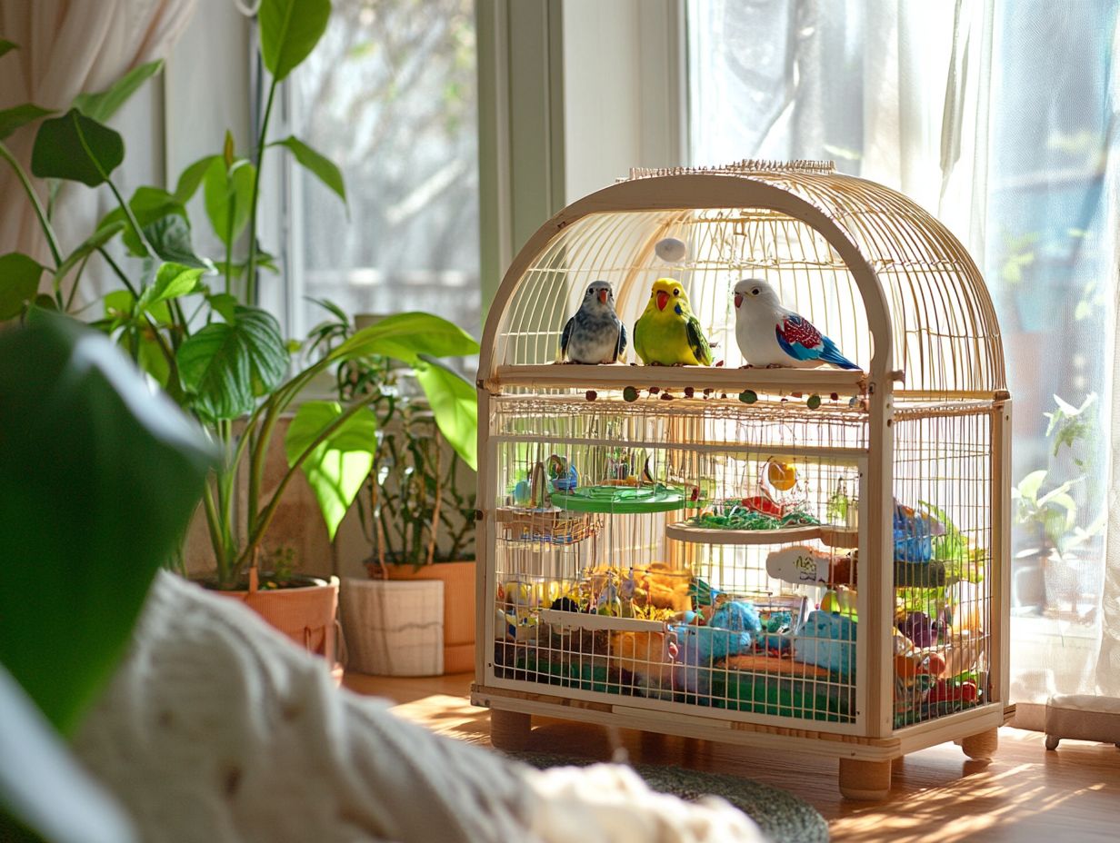 Explore various accessories that make your bird's home lively!