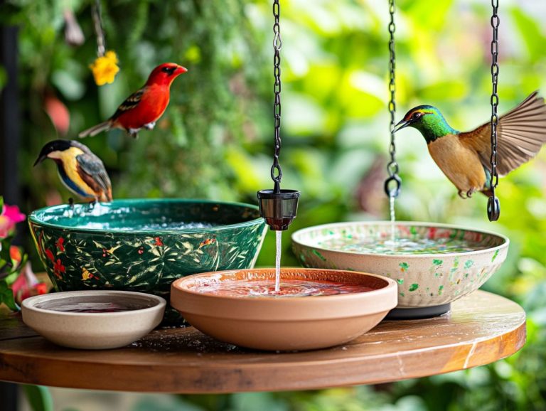 Best Types of Bird Waterers and Dishes