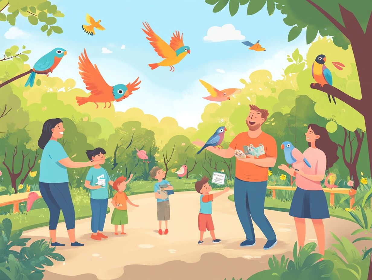 What is bird adoption and how does it involve the community?